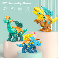 Jouet dinosaure Tyrannosaurus Rex à assembler et démonter soi-même, fonction 2 en 1, peut tirer des balles en mousse pour enfants