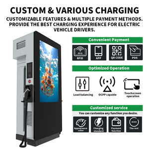 Station <span class=keywords><strong>de</strong></span> <span class=keywords><strong>recharge</strong></span> rapide pour véhicules électriques Electway 120 kW 240 kW, montée au sol, chargeur <span class=keywords><strong>de</strong></span> véhicules électriques commercial avec terminal POS - Product Image 4