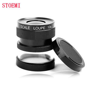 STOEMI 8014 10X Bureauvergrootglas met 4 glazen schaalverdelers, optische glazen lenzen, 3 jaar garantie - Product Image 3