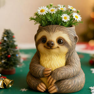 Moules en silicone pour bougies en forme d'<span class=keywords><strong>animal</strong></span> paresseux YS, boîte de rangement en plâtre, moule de coulée, fournitures de fabrication de pots de fleurs en béton DIY - Product Image 4