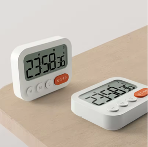 Lớn LCD hình chữ nhật nhà bếp hẹn giờ kỹ thuật số điện tử đếm lên xuống đồng hồ báo thức dừng nấu ăn Công cụ với đồng hồ phổ biến xuất hiện - Product Image 6