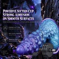 Dildo Griffe de Dragon Fantaisie avec Ventouse, Pénis en Silicone à Particules, Stimulation du Point G, Jouet de Masturbation Réaliste en Forme d'Animal