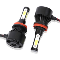DEAO Phare LED X7 à quatre faisceaux, 6000K, à éclats croisés, nouveau, étanche, pour voiture, 12V, 12000 Lumens, Rétrofit/Amélioration
