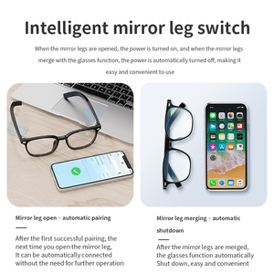 <span class=keywords><strong>Gafas</strong></span> <span class=keywords><strong>Inteligentes</strong></span> Bluetooth, Lentes de Sol Inalámbricas con Auriculares Integrados, Resistentes al Agua, Llamadas Manos Libres, para <span class=keywords><strong>Xiaomi</strong></span>, Hombres y Mujeres - Product Image 5