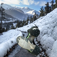 Nouveaux crampons antidérapants en caoutchouc durables pour bottes et chaussures, crampons à neige anti-glace, noir YTD