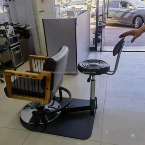 Taburete de trabajo grande giratorio 360, silla de peluquero cómoda de alta comodidad, equipo de belleza de cuero sintético, estilismo escolar - Product Image 2