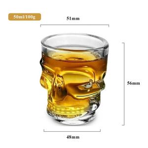 1.5 온스 맞춤형 무연 유리 참신한 샷 글라스 위스키와 보드카용 - Product Image 6