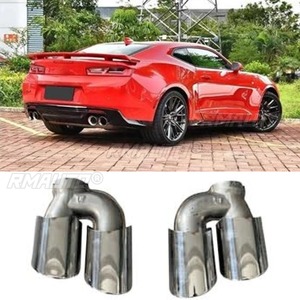 Embellecedor de escape trasero para Chevrolet Camaro ZL1 2014-2015, tira decorativa exterior para la cola del coche, accesorios - Product Image 2