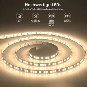 Tira de luz led para decoración del hogar interior con manguera al aire libre impermeable tipo S cinta Smart TV 4 "tiras de luz LED