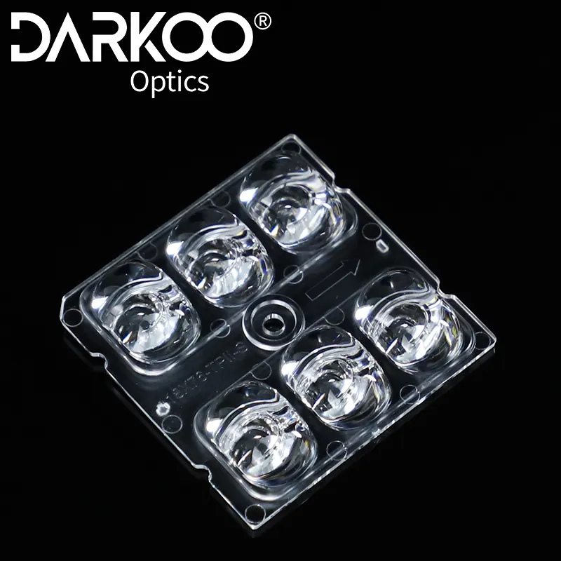 Darkoo Optical Lens Manufacturers Factory Price 1W 3W 160*80 Degree 6H1 High Power Led Optical Lenses With PMMA Or PC