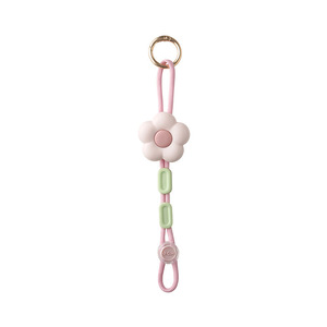 Flower Shape Bag Keychains Magnetic Clips For Hats Backpacks Accessories Peach Blossom Milk Pudding Apricot Colors - Product Image 3