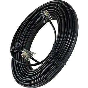 24AWG 26AWG RJ12 טלפון תיקון כבל 6P6C רב Core ישר מודולרי כבל עם ראש מקורה