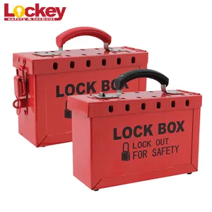 Combination Safety Lockout Box,Portable Group Loto Lock Box Key,Tagout Box Lock out