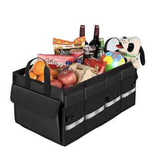 Organizer Car BSCI Factory Supply Hot Sale Car Accessories Collapsible Car Trunk Organizer With Multi Pockets