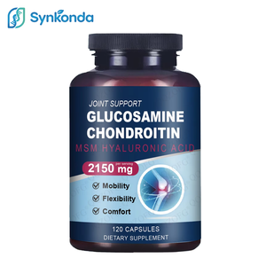 Капсулы для поддержки суставов и костей с глюкозамином, хондроитином, МСМ и гиалуроновой кислотой, 2150 мг на порцию, пищевая добавка, 120 штук - Product Image 1