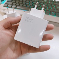 Kabel Data dinding 120W True Universal, pengisi daya adaptor daya EU dengan pengisian cepat kabel Data Tipe C 6A untuk Xiaomi Xiaomi Huawei