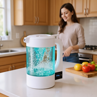 Jarra Portátil de Agua Hidrogenada de 1.8L, Alto PH Alcalino, 1500-3000PPB, Tecnología SPE/PEM, Fácil de Usar, Sin Instalación