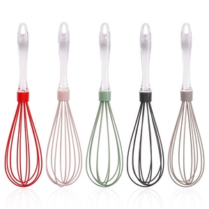 Batidor de Huevos Manual de Silicona con Mango de PP, Utensilios de Cocina Ecológicos para Repostería Casera - Product Image 1