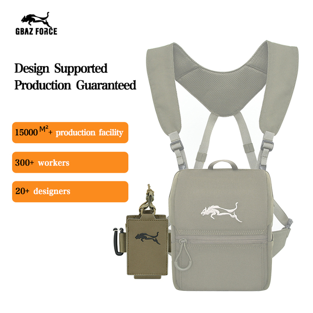 GAF 500D Nylon Walkie Talkie case Waterproof Radio Bag Molle Radio Pouch for Bino Harness