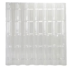 Panneau de toiture en polycarbonate transparent pour serre, gouttière de sécurité incendie, tuile de toiture en résine PVC - Product Image 1