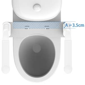 Mason Robusto Toilet Standing Aid Nenhuma Perfuração Ajustável Permanente Aid WC para Idosos - Product Image 2