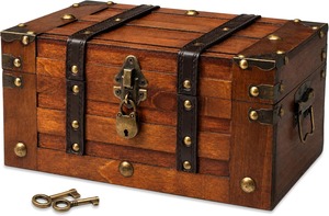 Caja <span class=keywords><strong>de</strong></span> Almacenamiento <span class=keywords><strong>de</strong></span> Madera Tallada <span class=keywords><strong>de</strong></span> Estilo Vintage con Tapa con Bisagras, Solución <span class=keywords><strong>de</strong></span> Almacenamiento Versátil para Recuerdos - Product Image 2