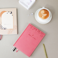 Journal SIDAIXUE rose avec citations inspirantes, affirmations, réflexions quotidiennes, planificateur quotidien