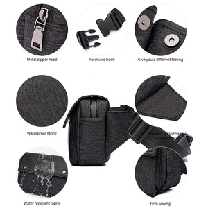 <span class=keywords><strong>Riñonera</strong></span> Deportiva <span class=keywords><strong>Negra</strong></span> Impermeable Personalizada, <span class=keywords><strong>Riñonera</strong></span> <span class=keywords><strong>Grande</strong></span> en Stock para Unisex - Product Image 4