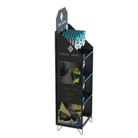Gants de sport personnalisés présentoir d'étagères pliables en métal, présentoir de rack métallique, présentoir de support pop en métal, présentoirs en métal