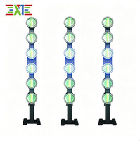 Système d'éclairage LED portable pour DJ, projecteur PAR RGBW 260W avec stroboscope DMX512 IP20 pour soirées disco et spectacles sur scène