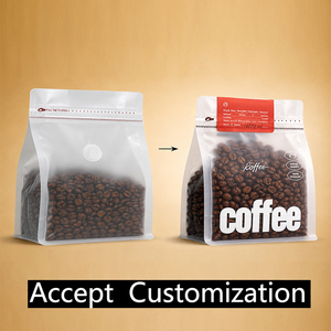 Bolsa de Embalaje para Granos de Café con Logotipo Personalizado, Mate, Resistente a la Humedad, con Cierre de Cremallera y Válvula Superior para Alimentos - Product Image 3