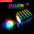 Cool Moon RGB cambia colore 12cm LED scatola principale ventola poligono doppio anello Design per Computer compatibile con il cubo di Rubik 2