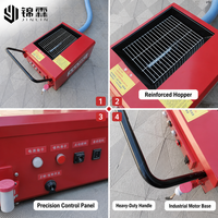 Pompe à vis électrique portable haute efficacité pour le bétonnage et le coulage, portée verticale 10m, horizontale 15m