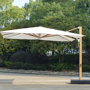 Grand parasol cantilever en aluminium de style européen avec LED pour terrasse, piscine, jardin, hôtel et parc - Product Image 1
