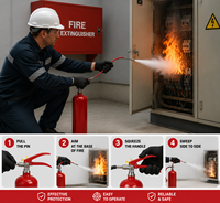 Extincteur portable de 6 kg, type CO2, pour salle de serveur industrielle