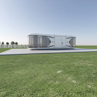 Casa Cápsula Modular de Acero de Lujo Moderna STAR CABIN, Completamente Amueblada, Casa Prefabricada Móvil Inteligente para Hoteles y Resorts
