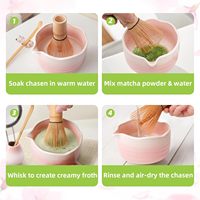 Fouet Matcha en bambou naturel fabriqué à la main 100 broches Cérémonial Passe au lave-vaisselle