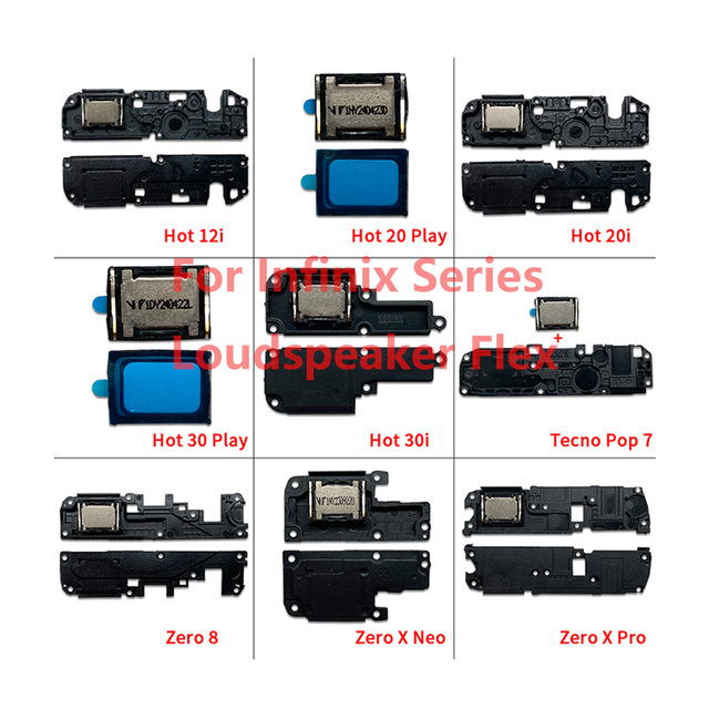 Wholesale Loud Speaker Flex Cable for Infinix Hot 10i 10 Play 11S 12 12i 20 20i 30 30i Pop 7 Zero 8 X Neo Pro Camon 19 Neo CH6i