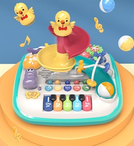 Jouets électroniques pour enfants en gros : Clavier à 5 touches, piano, instruments de musique, jouets de table d'activités pour bébés - Product Image 3