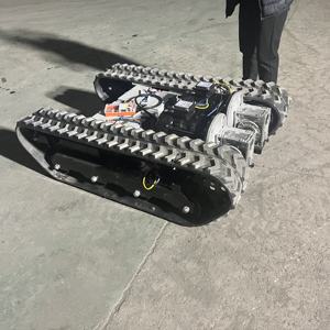 Telaio Cingolato Elettrico Sottocarro Crawler Radiocomandato Carro Armato con Binari in Metallo e Controller - Product Image 6