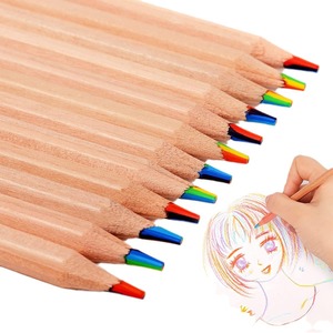 Lápiz de Madera de 4 Colores Arcoíris a Precio Económico para Niños, Estudiantes, Papelería, Regalo - Product Image 1
