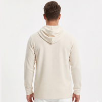Sweat-shirt à capuche en coton pour homme 2026, léger 240g, 89% coton, respirant, premium, basique, avec extensibilité 4 directions, toucher doux