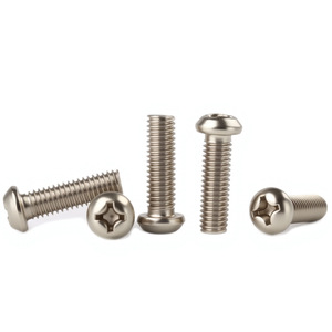 Tornillos Phillips de Cabeza Redonda, Métricos M3 M4 M5 M6, Niquelados, Estándar GB818, Nivel de Rosca 4.8, Acero al Carbono Liso - Product Image 3