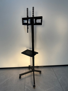 Economical Modern Rolling Height Adjustable Portable Mobile <strong>TV</strong> Trolley Cart <strong>Pedestal</strong> <strong>Stand</strong> With Wheels Rotate - Product Image 5