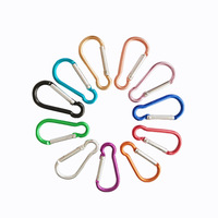 Mousqueton Qori 8-Hulu robuste et fiable en alliage d'aluminium de 7,2 mm, forme gourde, multicolore, OEM accepté, pour la randonnée et le camping en extérieur