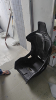 Jok mobil balap serat karbon 100% kustom, jok olahraga modifikasi mobil diperkuat kekerasan tinggi dengan bingkai kekuatan tinggi
