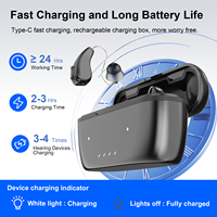 Vienatone R80 USA Vente Chaude Écouteur BTE Rechargeable Appareil Auditif Numérique RIC avec Contrôle Sans Fil Bluetooth APP