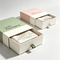 Boîtes à tiroir coulissantes en carton rigide imprimées sur mesure pour emballages cadeaux de luxe, foulards, etc.
