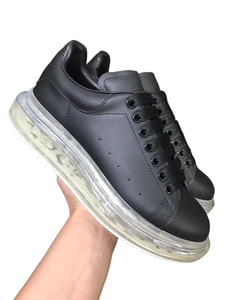 Top Fashion Designer Brand Knitted Upper Sports Shoes-new Style Transparent Thick-soled High-arched air Cushion Walking Shoes - Product Image 2