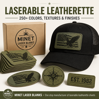 Patch en cuir auto-adhésif personnalisable pour gravure laser, idéal pour le bricolage et les projets créatifs